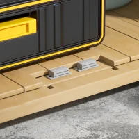 Outsunny Skrzynia na poduszki ogrodowe, odporny na warunki atmosferyczne, z dachem asfaltowym, 77,5 cm x 88 cm x 90 cm, ciemnoszary(m-9)