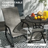 Outsunny Rocking Garden Chair - Light Brown(m-5)