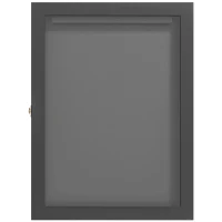 HOMCOM Frame box T-frame cadre pour maillot porte acrylique doublure interne feutre 60 x 6,5 x 80 cm noir(m-12)