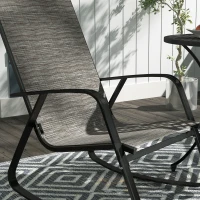 Outsunny Rocking Garden Chair - Light Brown(m-9)