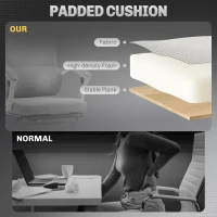 HOMCOM Ergonomic Office Chair, Mesh High Back Desk Chair with Adjustable Lumbar Support and Headrest, Footrest, Reclining Executive Swivel Computer Chair for Home Study, Black(m-7)