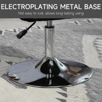 HOMCOM Krzesło obrotowe, regulowany fotel biurowy, lenopodobny poliester, metal, 60 x 60 x 79-91 cm, Szary(m-7)