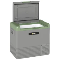 Outsunny 50L Portable Car Refrigerator - Light Green and Grey(m-1)