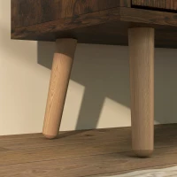 HOMCOM Pantofar cu 4 Sertare Rabatabile pe 2 Niveluri pentru 16 Perechi de Pantofi, 95x26x95 cm, Maro(m-9)