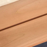 Outsunny Kids Picnic Table with Benches, Wooden Sand and Water Table, Adjustable Parasol, Storage Bins, for Kids 3-6 Years, Brown(m-8)