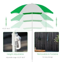 Outsunny Kids Picnic Table with Benches, Wooden Sand and Water Table, Adjustable Parasol, Storage Bins, for Kids 3-6 Years, Brown(m-5)