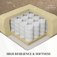 HOMCOM 45° Lifting Riser and Recliner Armchair  - Dark Brown(m-6)