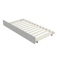 Canapé-lit avec lit gigogne 90x200 cm, sans matelas, Gris(m-9)