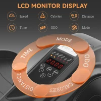 SPORTNOW Under Desk Elliptical Machine, Seated Pedal Exerciser, Mini Electric Elliptical Machine for Seniors with LCD Monitor, Remote Control and 10 Adjustable Speed, Quiet & Portable, Black(m-6)