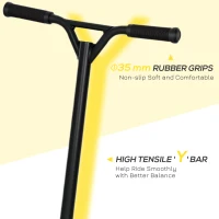 HOMCOM Stunt Scooter, 360° Entry Level Tricks Scooter w/ Lightweight Aluminium Deck and ABEC 7 Bearing, For Age 14+ Beginners, Purple(m-7)