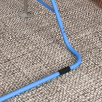 HOMCOM Kids Gymnastic Bar, Foldable Horizontal Bars w/ Adjustable Height, Training Bar w/ Triangle Base - Blue(m-8)