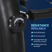 HOMCOM Mini vélo d'appartement pour jambes bras appareil de fitness avec écran LCD 35 x 40 x 31 cm noir(m-7)