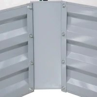 Outsunny Raised Garden Bed with Greenhouse, Steel Planter Box with Plastic Cover, Roll Up Window, Dual Use for Flowers, Vegetables, Fruits and Herbs, 127L x 95W x 92H cm, Clear(m-10)