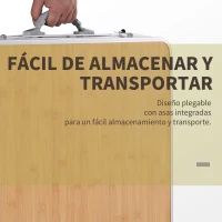 Mesa Plegable de Camping Portátil con Ala Abatible Mesa de Picnic de Estructura Ligera de Aluminio Carga 30kg Altura Ajustable 153x60x39/71 cm(m-4)