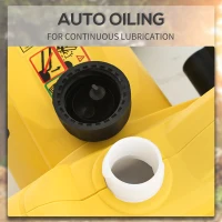 DURHAND 2000W Powerful Electric Chainsaw, 16" Aluminium Blade Portable Corded Chain Saw, 7250rpm Chain Saw for Garden Tree Pruning, 13m/s Chain Speed Auto Chain Lubrication to Cut Wood, Yellow(m-5)