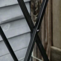 Outsunny Pflanzenständer Ø36 x 67 cm Blumenständer Pflanzenhalter klappbar rund für Balkon Steinmosaik Garten Indoor Outdoor mehrfarbrig(m-10)