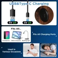 Upholstered Double Bed with Wireless Charging, Hydraulic Storage and Linen Fabric, 206L x 155W x 100.5H cm, Natural(m-7)