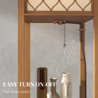 HOMCOM Three-Shelf Standing Lamp - Natural(m-5)