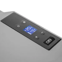 HOMCOM Autokühlschrank, Kühlbox, 50L, bis -20° C, Touch-Display, 2 Räder, Teleskopgriff, 58,6 x 37,8 x 54,5 cm, Grau(m-9)