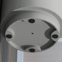 HOMCOM Tavolino Multiuso con Secchiello Ghiaccio e Coperchio, in Cemento e Acciaio Inox, Ø37.5x43.5 cm, Grigio Chiaro(m-9)