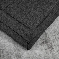 HOMCOM Bodensessel, verstellbarer Klappsessel, 61 x 73 x 58 cm, Dunkelgrau(m-9)