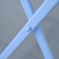 Outsunny Bistroset für 2 Personen Balkonmöbel Set patio Hof Garten Hellblau(m-10)