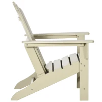 Outsunny Liegestuhl-Set mit Fußhocker und Beistelltisch, klappbar, HDPE, 78 cm x 135 cm x 95 cm, Braun(m-11)