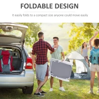 Outsunny ligstoel, opvouwbare strandstoel, tuinstoel 4 standen, mesh, grijs, 160 x 66 x 80 cm(m-6)