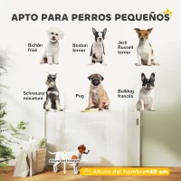 PawHut Barrera para Perros Retráctil 0-140 cm Barrera de Seguridad con Interruptor de Cierr para Puertas y Escaleras Blanco(m-8)