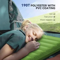 Outsunny 2 Person Camping Inflatable Mattress - Green(m-7)
