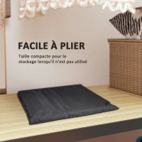 Outsunny Sac de rangement pour coussin de jardin housse de coussin d'extérieur tissu Oxford avec poignées 175 x 55 x 75 cm noir(m-8)