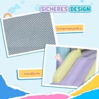 AIYAPLAY Springkasteel met Glijbanen, Netomheining, Oxford-Stof, Bodemankers, Draagtas(m-6)