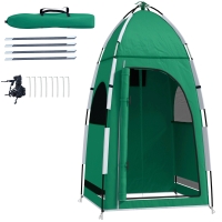 Outsunny Cort multifunctional cu adapost portabil, de exterior, pentru camping si plaja, geanta de transport, verde
