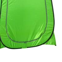 Outsunny Cort de Dus pentru Exterior cu Usa cu Fermoar, Geanta pentru Transport, 126x124x189cm, Verde(m-13)