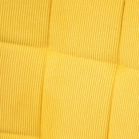 HOMCOM Akcentowy fotel w stylu skandynawskim, z ottomaną, zestaw foteli, drewno bukowe, wygląd kordu, Żółty(m-11)