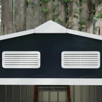 Outsunny domek narzędziowy metal kolor grafitowy, 277 x 195 x 192 cm(m-9)