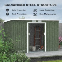 Outsunny Szopa na narzędzia z drzwiami przesuwnymi(m-4)