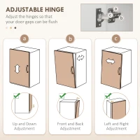 HOMCOM Szafka kuchenna, bufet z 3 szufladami i 3 półkami, obszerny magazyn, 89x39,5x168cm, Biały(m-8)