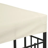 Outsunny Gazebo Replacement Canopy 3x3 m-Cream White(m-9)