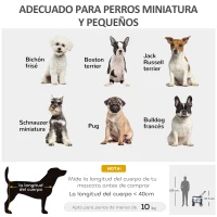 PawHut Cochecito para Perros Plegable con Vagón Desmontable 4 Puertas con Cremallera 2 Correas de Seguridad y Cojín Azul(m-4)