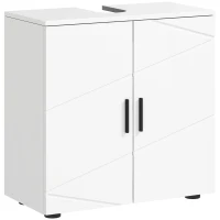 kleankin Under Sink Cabinet with Shelf - White(m-10)