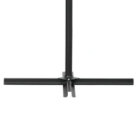 Outsunny Umbrelă Excentrică cu Plasă Anti-Țânțari, Acoperiș Reglabil, Bază și Orificii de Ventilație, 295x295x260 cm, Bej(m-8)