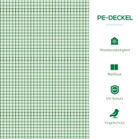 Outsunny Foliegewächshaus mit Fenster Treibhaus Tomatenhaus Frühbeet 180 x 92 x 92 cm Grün(m-4)