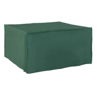 Outsunny Outdoor Garden Furniture Cover Waterproof, Anti-UV 600D Heavy Duty Oxford Fabric Patio Furniture Cover for Rectangular Sofa Table Set, Green, 135 x 135 x 75 cm(m-1)