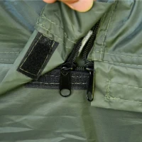 Outsunny Campingbedje met Matras Hoge Slaap Draagbaar, Groen(m-10)