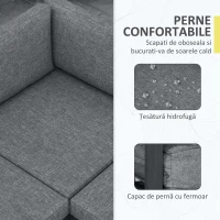 Outsunny Set de Conversatie din 4 Piese pentru Terasa(m-5)