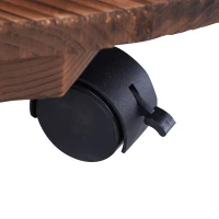 Outsunny Houten vatfontein met waterpomp cascadefontein binnenfontein vintage stijl(m-10)