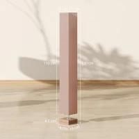HOMCOM Floor Lamp, 120cm Standing Lamp with Linen Lampshade, Standard Light with Pine Wood Base for Living Room, Bedroom (Bulbs Not Included)(m-3)