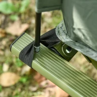 Outsunny Campingbedje met Matras Hoge Slaap Draagbaar, Groen(m-9)