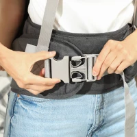 AIYAPLAY Mochila Portabebés de Recién Nacido hasta 36 Meses con Asiento Extraíble Cinturón Ajustable y Bolsillo Carga 15 kg Gris(m-7)